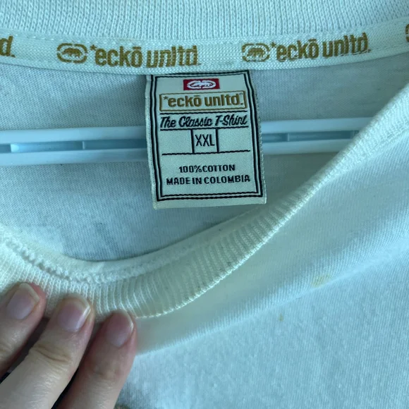 Ecko Unlimited Cream Classic T-Shirt - Picture 3 of 5